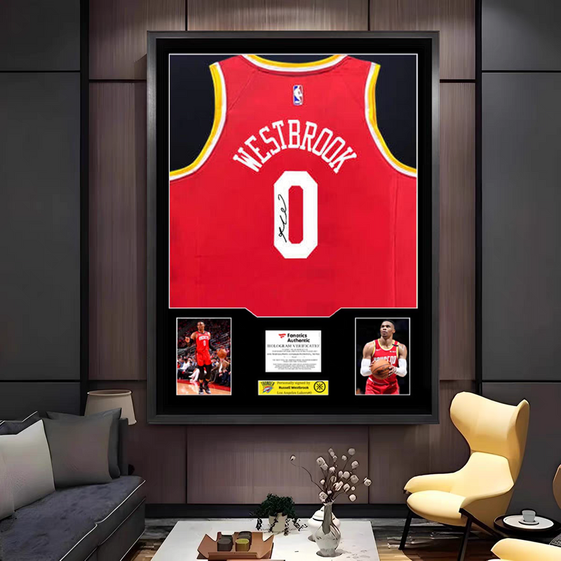 Load image into Gallery viewer, Russell Westbrook Houston Rockets Framed Jersey Display – Facsimile Signature Edition - i-Station Mobile Phone &amp; Electronic Device Repair and Accessories
