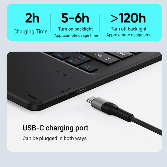 [With RGB Backlit] Microsoft Surface Pro 11/10/9/8/X Compatible Wireless Bluetooth Magnetic Touchpad Keyboard