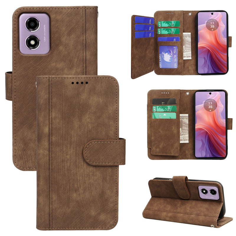 Load image into Gallery viewer, [With Card Slot] Motorola Moto G56 Full-coverage Shockproof Wallet Series Case
