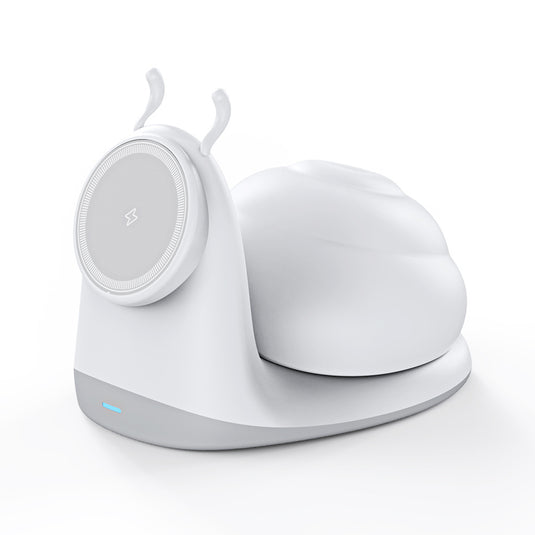 15W Snail-Shaped Magnetic Wireless Charger & Night Light – 2-in-1 for iPhone - i-Station Mobile Phone & Electronic Device Repair and Accessories