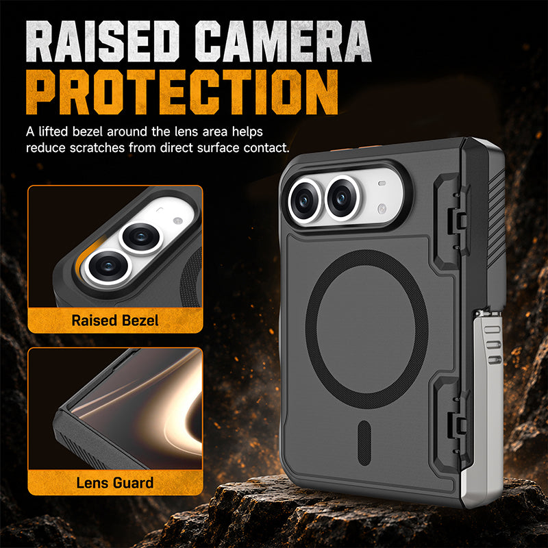 Load image into Gallery viewer, [Built-in Foldable Kickstand] Apple iPhone Duo -  Rugged Drop Proof Magnetic Phone Case
