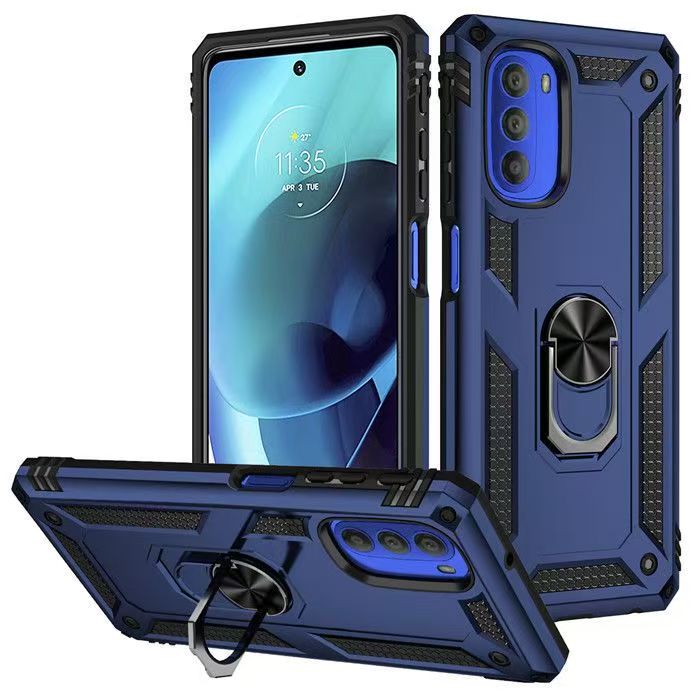 Load image into Gallery viewer, [Built-in Ring Bracket] Motorola Moto G71 5G Anti-slip Protective Hard Heavy Duty Series Case
