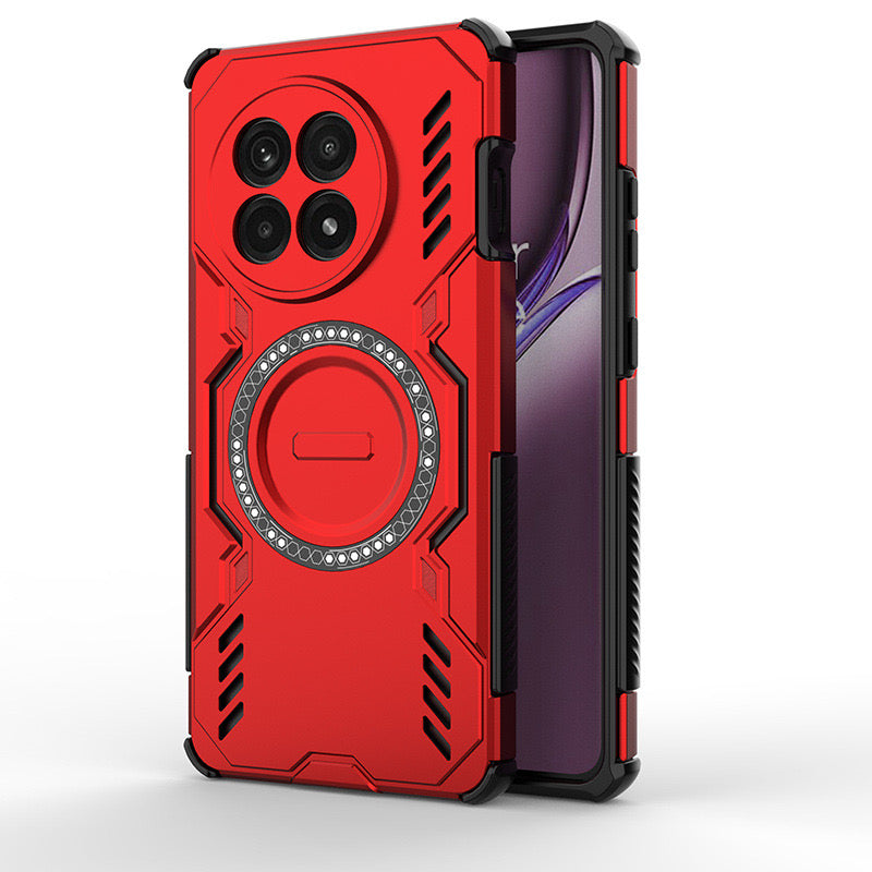 Load image into Gallery viewer, [Magsafe Compatible] OnePlus 13 PC + TPU Magnetic Butterfly Armor Case With Hollow Heat Dissipation
