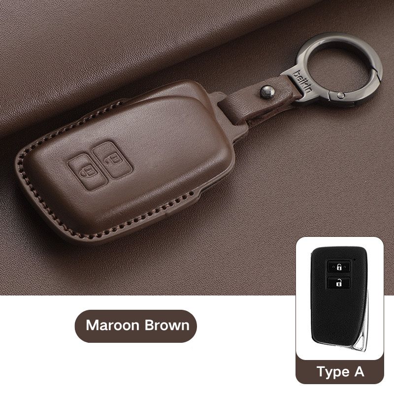 Load image into Gallery viewer, Lexus Full-wrap Genuine Leather Car Key Fob Case Cover For ES200, ES300H, RX300, RX350H, NX260, LX570, RX270
