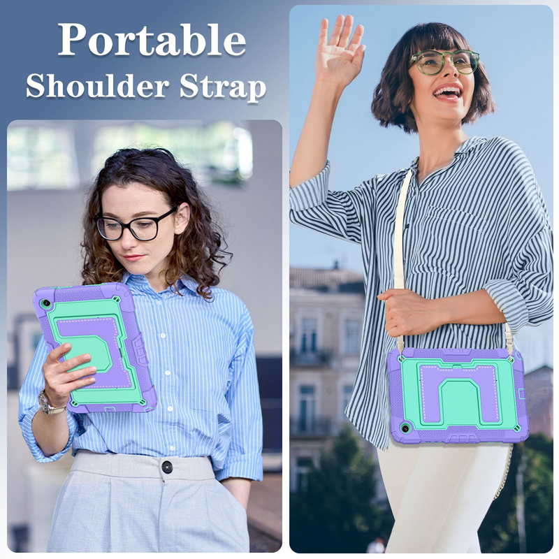 Load image into Gallery viewer, [Built-in Stand][With Shoulder Strap] Samsung Galaxy Tab A9 Plus &amp; A11 Plus 11" Kids Full-cover Heavy Duty Case
