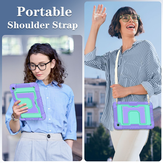 [Built-in Stand][With Shoulder Strap] Samsung Galaxy Tab A9 Plus & A11 Plus 11" Kids Full-cover Heavy Duty Case