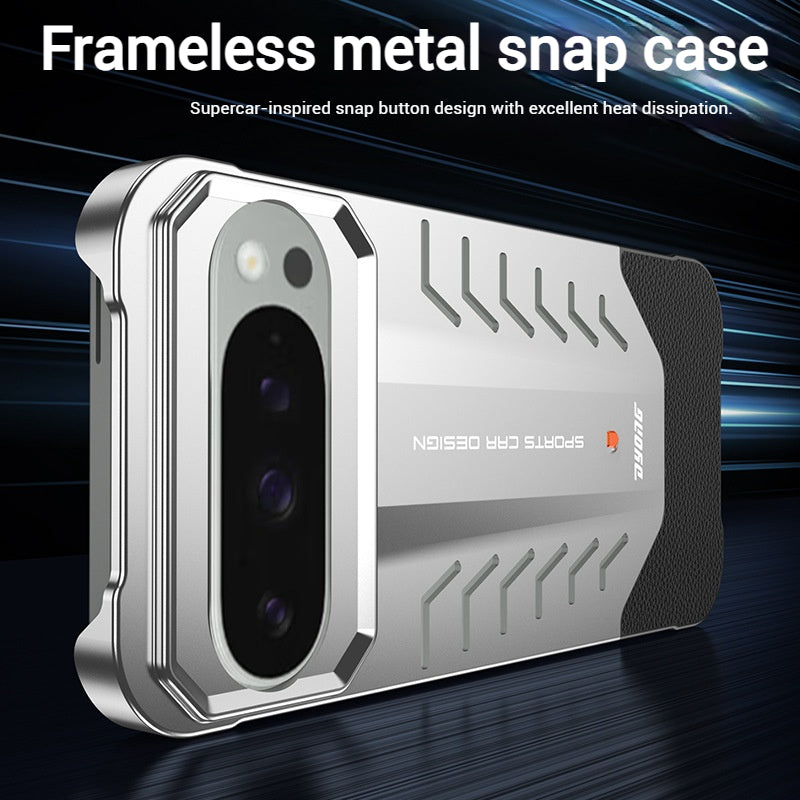 Load image into Gallery viewer, Google Pixel 9 &amp; Pro - Borderless Aluminum Alloy Auto-Lock Cooling Phone Case
