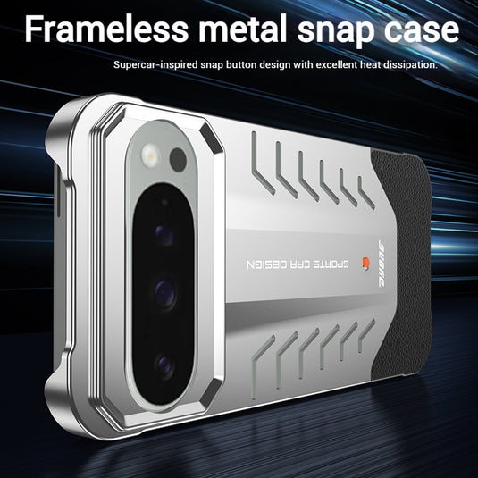 Google Pixel 9 & Pro - Borderless Aluminum Alloy Auto-Lock Cooling Phone Case