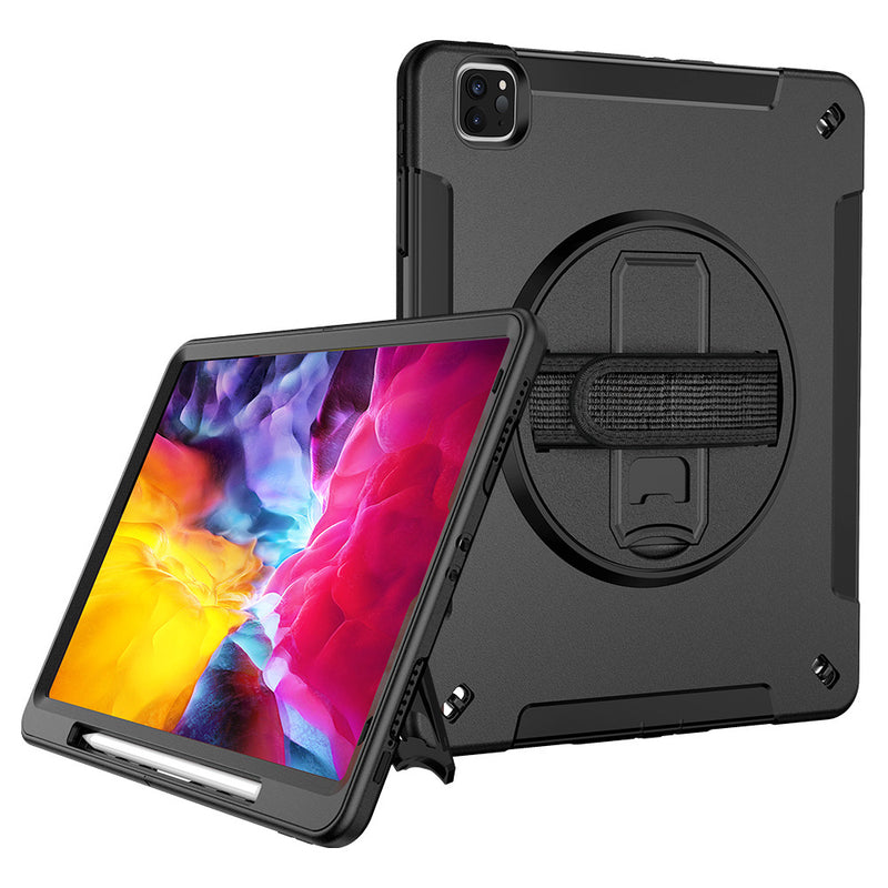 Load image into Gallery viewer, [Built-in Stand][With Wrist Strap] Apple iPad 7/8/9 10.2&#39;&#39; 7/8/9th Gen (2019/2020/2021) EVA Kid Friendly Heavy Duty Ring Holder Stand Case
