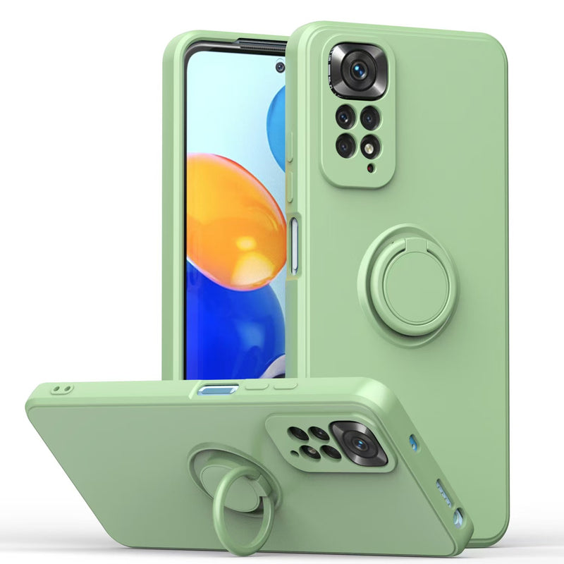 Load image into Gallery viewer, [Built-in Stand] Xiaomi Redmi Note 8/Pro/T Liquid Silicone Drop-Proof Stand Series Case
