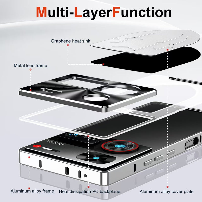 Load image into Gallery viewer, ZTE Nubia Z60 Ultra Aluminum Alloy Heat Dissipation Shockproof Shield Case
