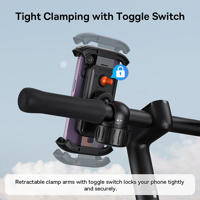 Load image into Gallery viewer, Baseus QuickGo Series Bike Phone Mount-Cluster Black
