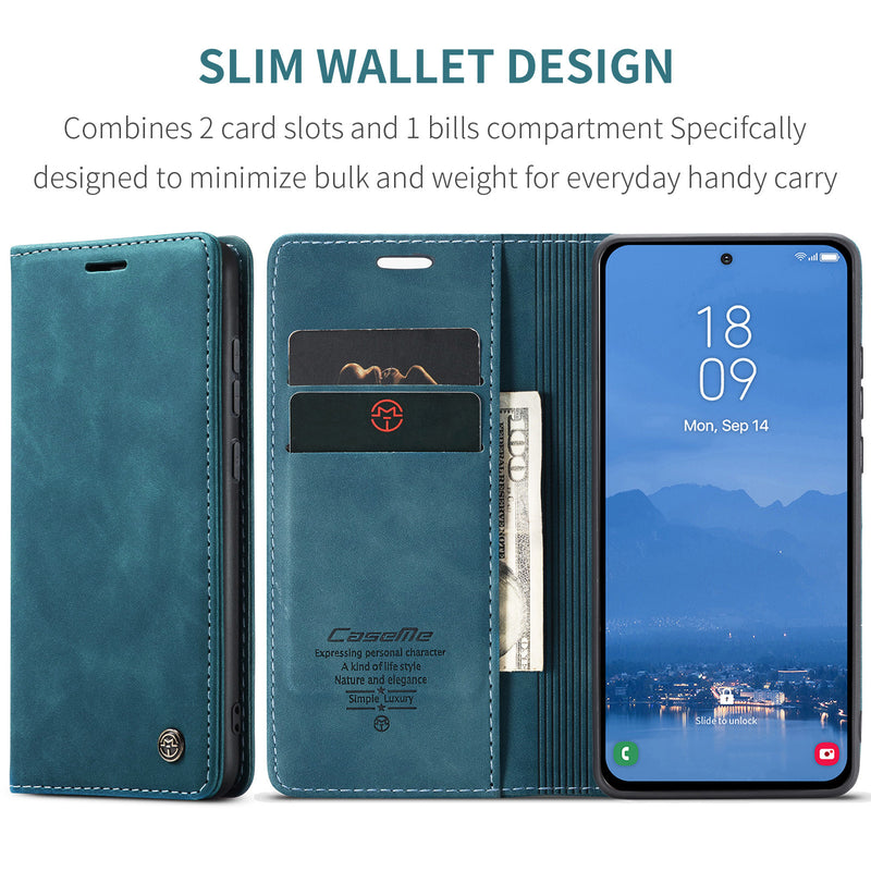 Load image into Gallery viewer, [With Card Slot] Samsung Galaxy A16 5G (SM-A166) - Business Premium Leather Shockproof Wallet Series Case
