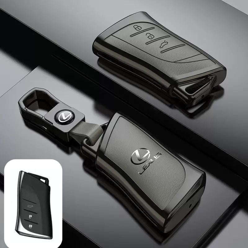 Load image into Gallery viewer, Lexus Zinc Alloy + PU Leather Car Key Fob Case Cover For ES200, ES300, RX350, NX350H, LS500H

