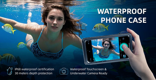 [Up to 6.9"] Redpepper Universal Self-Check Waterproof Phone Case
