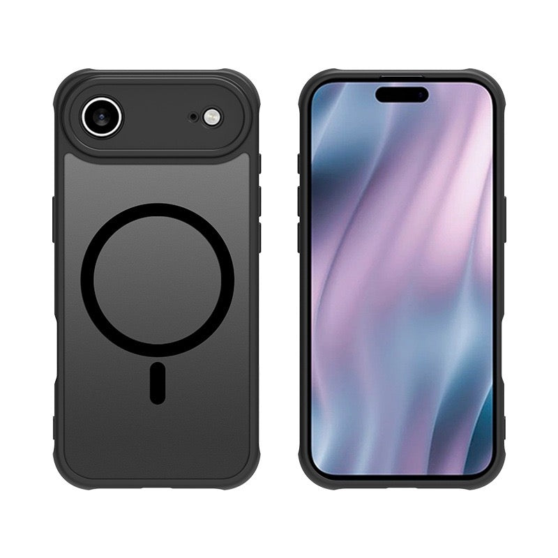 Load image into Gallery viewer, Apple iPhone 17 / Pro / Max PC + TPU Magnetic Matte Semi-Transparent Silicone Phone Case
