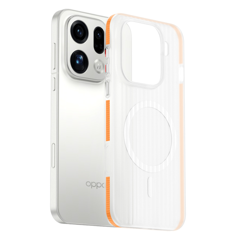 Load image into Gallery viewer, [Magsafe Compatible] OPPO Find X9 Pro - Frosted Semi-Transparent Grid Texture PC Case
