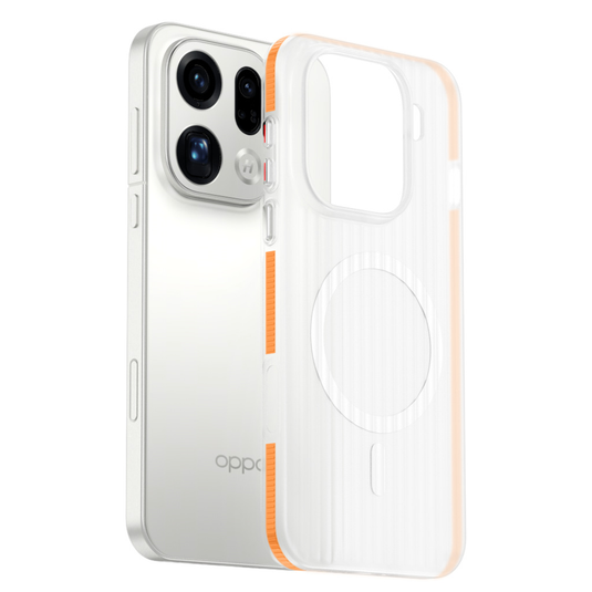 [Magsafe Compatible] OPPO Find X9 Pro - Frosted Semi-Transparent Grid Texture PC Case