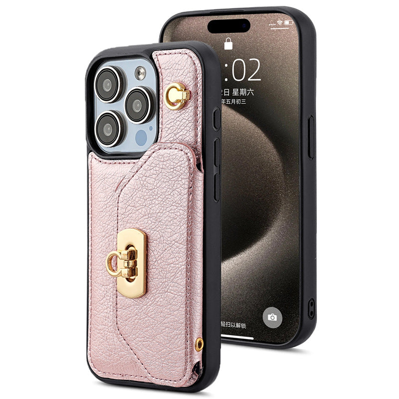 Load image into Gallery viewer, [With Card Slot] Apple iPhone 11 Lock Buckle Leather Shockproof Wallet Series Case
