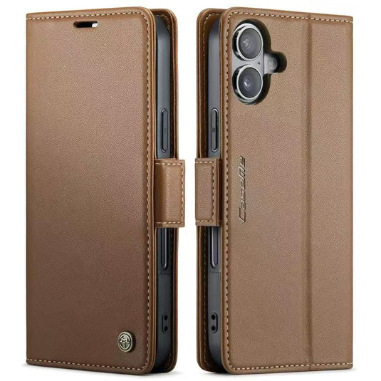 [With Card Slot] Apple iPhone 17/Air/Pro/Pro Max Premium Leather Shockproof Wallet Series Case