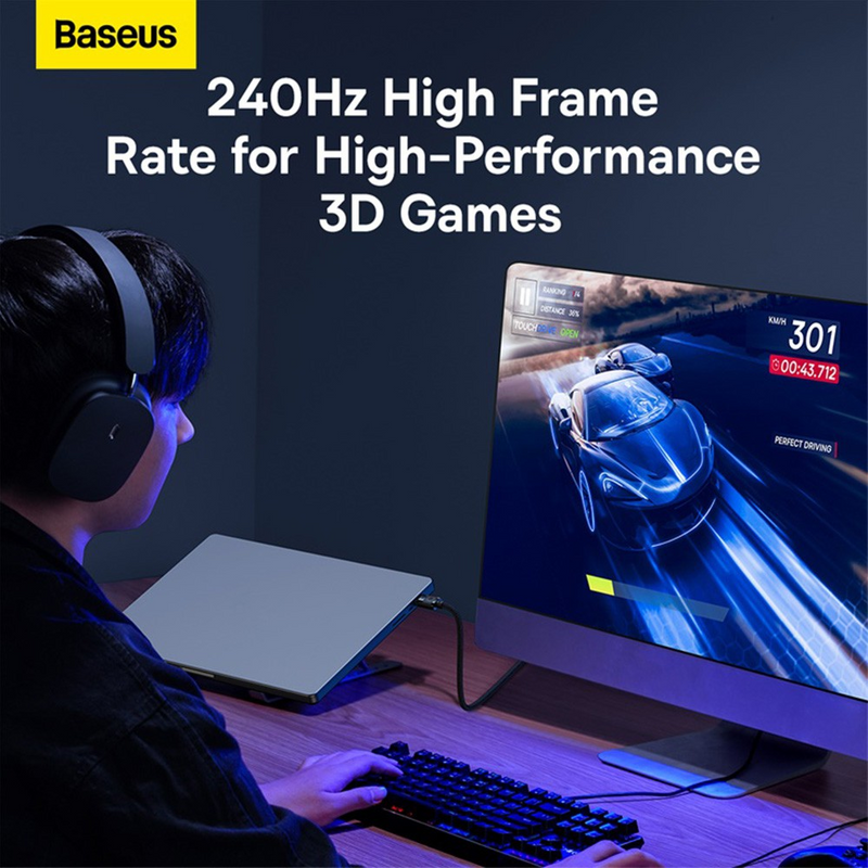 Load image into Gallery viewer, Baseus High Definition Series DP 8K to DP 8K Adapter Cable 1.5M - Cluster Black - i-Station Mobile Phone &amp; Electronic Device Repair and Accessories
