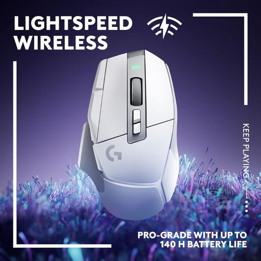 Logitech G G502 X Lightspeed Wireless Gaming Mouse - Optical Mouse with LIGHTFORCE Hybrid Optical-Mechanical switches, Hero 25K Gaming Sensor, Compatible with PC - macOS/Windows