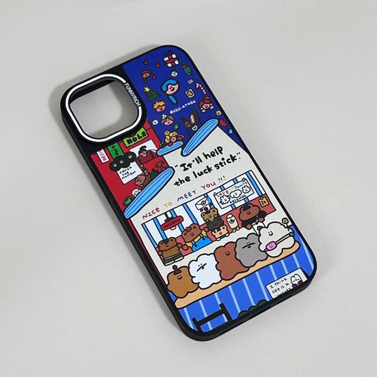 [Magsafe Compatible] Apple iPhone 14/Pro/Max - TPU Cartoon Elements Fashion-Forward Series Case