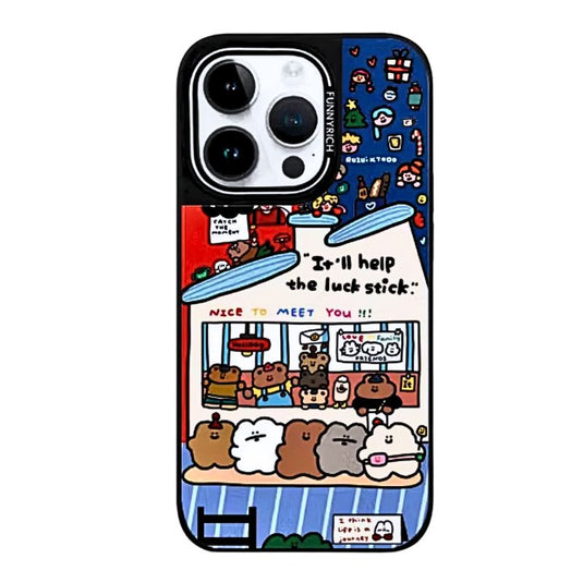 [Magsafe Compatible] Apple iPhone 14/Pro/Max - TPU Cartoon Elements Fashion-Forward Series Case