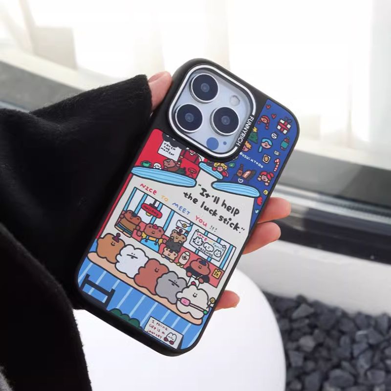 Load image into Gallery viewer, [Magsafe Compatible] Apple iPhone 14/Pro/Max - TPU Cartoon Elements Fashion-Forward Series Case
