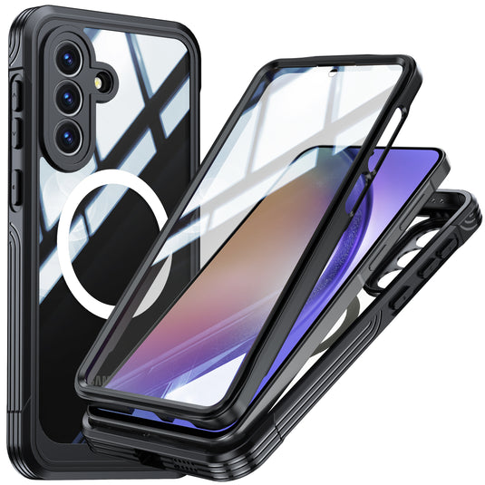 [Magsafe Compatible] Samsung Galaxy A57 (A576) - 9H Glass Three-proof Full Cover Heavy Duty Series Case - i-Station Mobile Phone & Electronic Device Repair and Accessories
