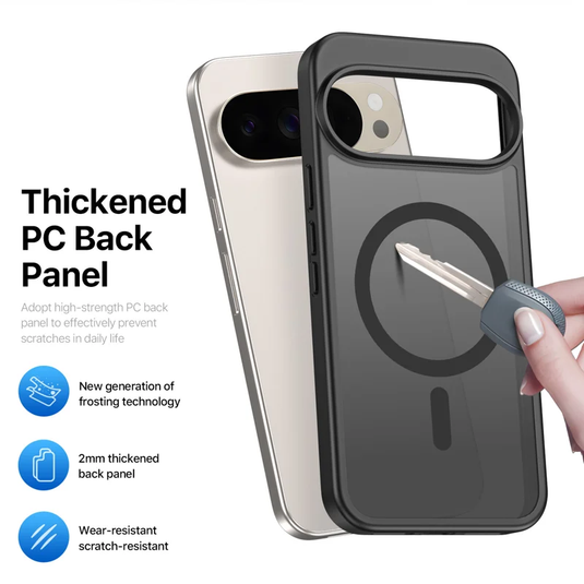 Google Pixel 10 & 10 Pro & 9 & 9 Pro - Skin Friendly MatteTransparent Magnetic Phone Case