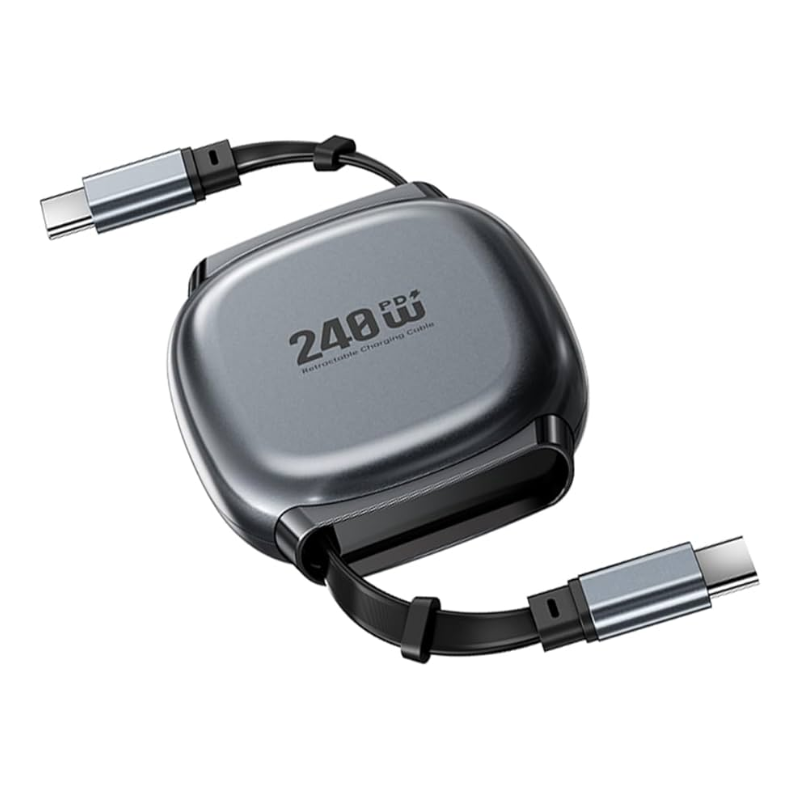 Load image into Gallery viewer, [C to C][Retractable] Universal PD 240W USB-C Type-C Charging &amp; Data Cable (1M) - i-Station Mobile Phone &amp; Electronic Device Repair and Accessories
