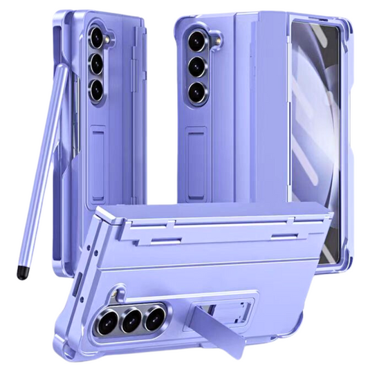 [Built-in Stand][With Pen Slot] Samsung Galaxy Z Fold 6 SM-F956 Hinge Protection Armor Hard PC Heavy Duty Series Case