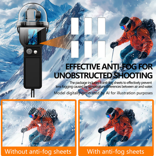 DJI Osmo Pocket 3 Waterproof Housing Case 30m Depth 360° Panoramic Underwater Shooting Cover