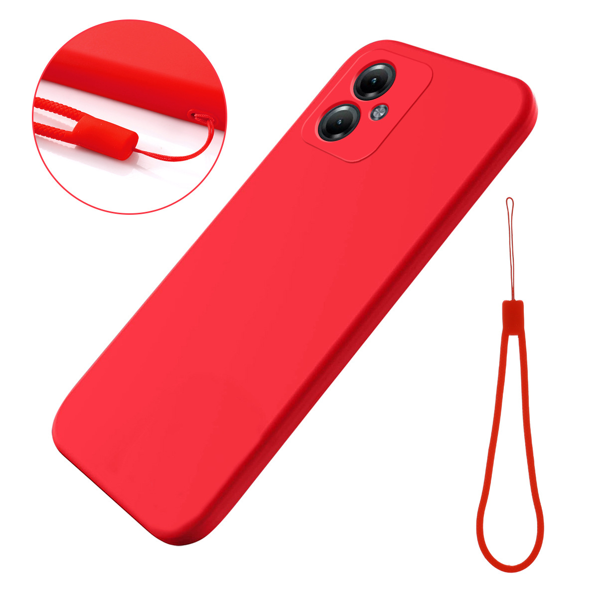 [With Lanyard] Motorola Moto G86/Power - Minimalist Liquid Silicone Shockproof Case - i-Station Mobile Phone & Electronic Device Repair and Accessories