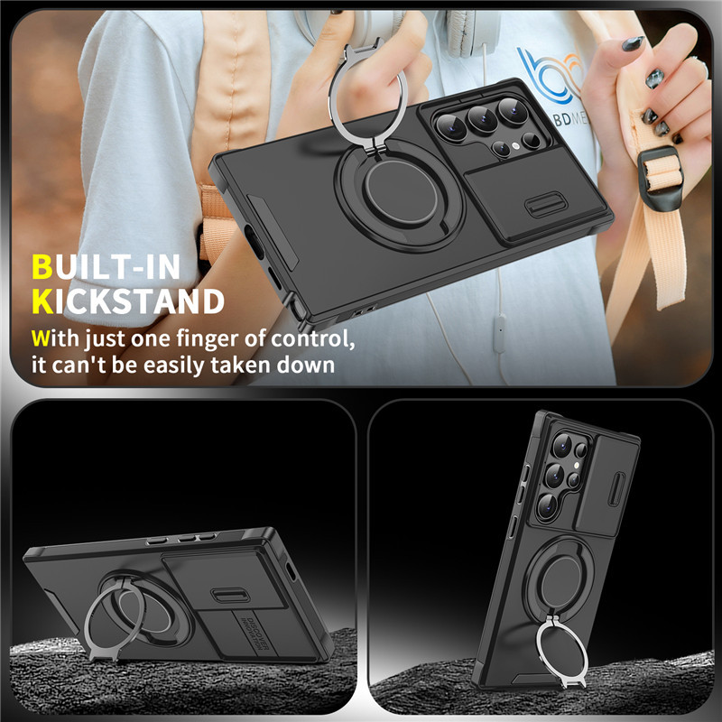Load image into Gallery viewer, [Built-in Kickstand] Samsung Galaxy S25 FE (SM-S731) - Rugged Shockproof Heavy Duty Series Case
