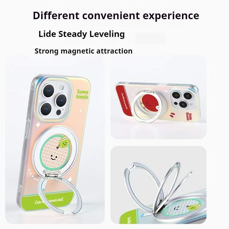 Load image into Gallery viewer, [Magsafe Comptible][Built-in Ring Bracket] Apple iPhone 12/Pro/Pro Cartoon Laser Fashion-Forward Series Case
