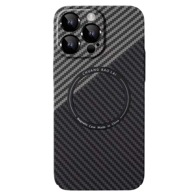 Load image into Gallery viewer, [Magsafe Compatible] Apple iPhone 15 / Pro / Pro Max Carbon Fiber-Style Mechanics Series Case
