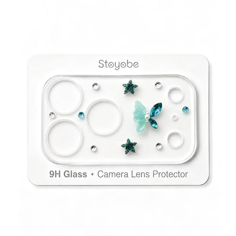 Load image into Gallery viewer, Apple iPhone 17 Pro - Back Rear 9H Tempered Glass Luxury Crystal Diamond Camera Lens Protector
