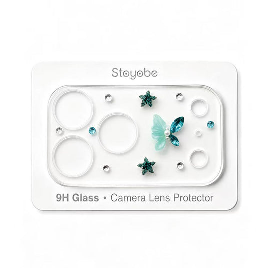Apple iPhone 17 Pro - Back Rear 9H Tempered Glass Luxury Crystal Diamond Camera Lens Protector