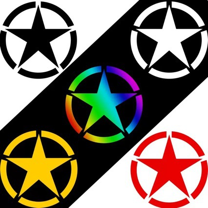 Personalized Universal Car Sticker – Adhesive Five-Pointed Star Reflective Decal for Scratch Protection (Pack of 3) - i-Station Mobile Phone & Electronic Device Repair and Accessories