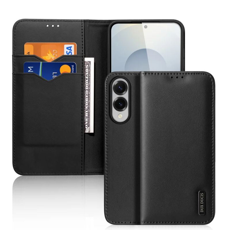 Load image into Gallery viewer, [With Card Slot] Samsung Galaxy S25 Edge (SM-S937) Multi-functional Genuine Leather Flip Cover Case
