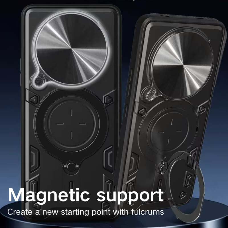 [With Slide Lens Cover][Built-in Stand] Xiaomi Redmi Note 14 Pro+ 5G TPU Shockproof Stand Series Case - i-Station Mobile Phone & Electronic Device Repair and Accessories