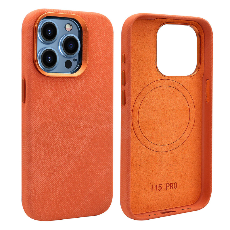 Apple iPhone 13/Pro/Pro Max Fibrous Leather Velvet Texture Shockproof Protective Case - i-Station Mobile Phone & Electronic Device Repair and Accessories