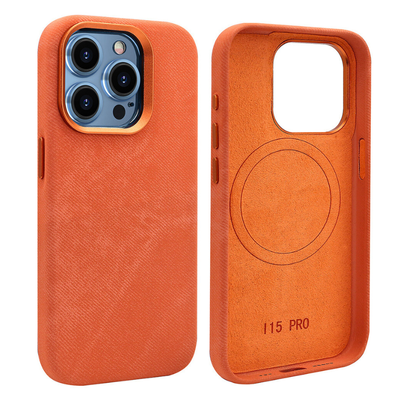 Load image into Gallery viewer, Apple iPhone 13/Pro/Pro Max Fibrous Leather Velvet Texture Shockproof Protective Case
