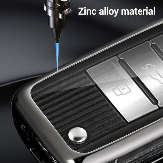 MG Zinc Alloy + PU Leather Car Key Fob Case Cover For MG3, MG5, MG6, MG7, ZST, ZS, GS, MG ONE, MG4 EV