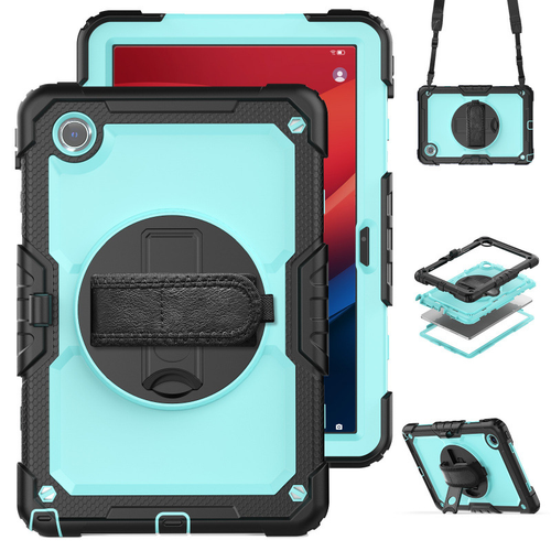 [Built-in 360° Rotating Hand Strap & Stand] Lenovo Idea Tab 11” 2025 (TB336FU/TB336ZU) Shockproof With Screen Protector Pencil Holder Heavy Duty Series Case