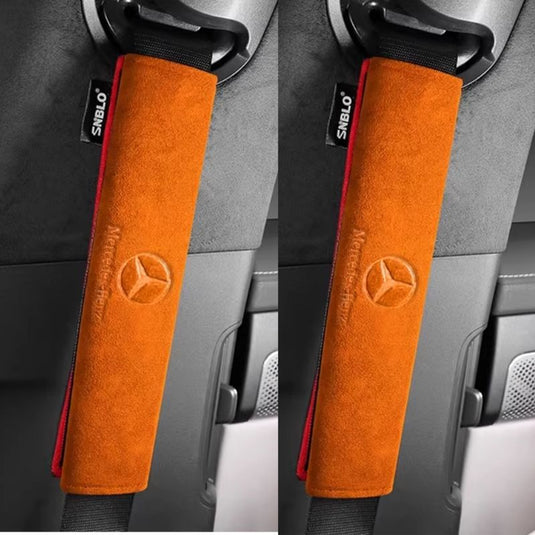 Mercedes-Benz Car Interior Accessory Suede Seat Belt Shoulder Pad for GLC, GLB, GLA, AMG, C-Class