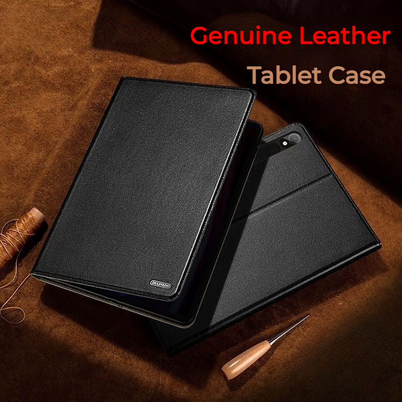 Load image into Gallery viewer, Samsung Galaxy Tab S8 11&quot; (SM-X700) Business Full-protection Genuine Leather Flip Case
