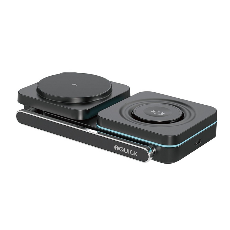 Load image into Gallery viewer, iQuick Twig T6 3 in 1 Foldable Wireless Charger Stand
